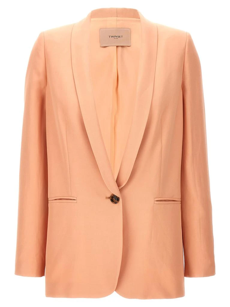 商品TWINSET|Single-Breasted Blazer Blazer And Suits Pink,价格¥1320,第1张图片