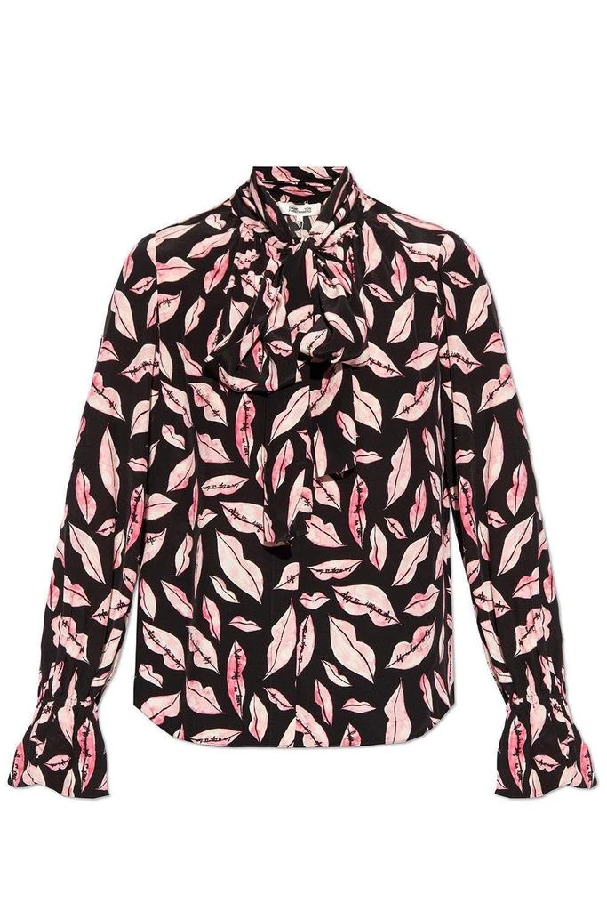 商品Diane von Furstenberg|Diane von Furstenberg Tina Tied Shirt,价格¥970,第1张图片
