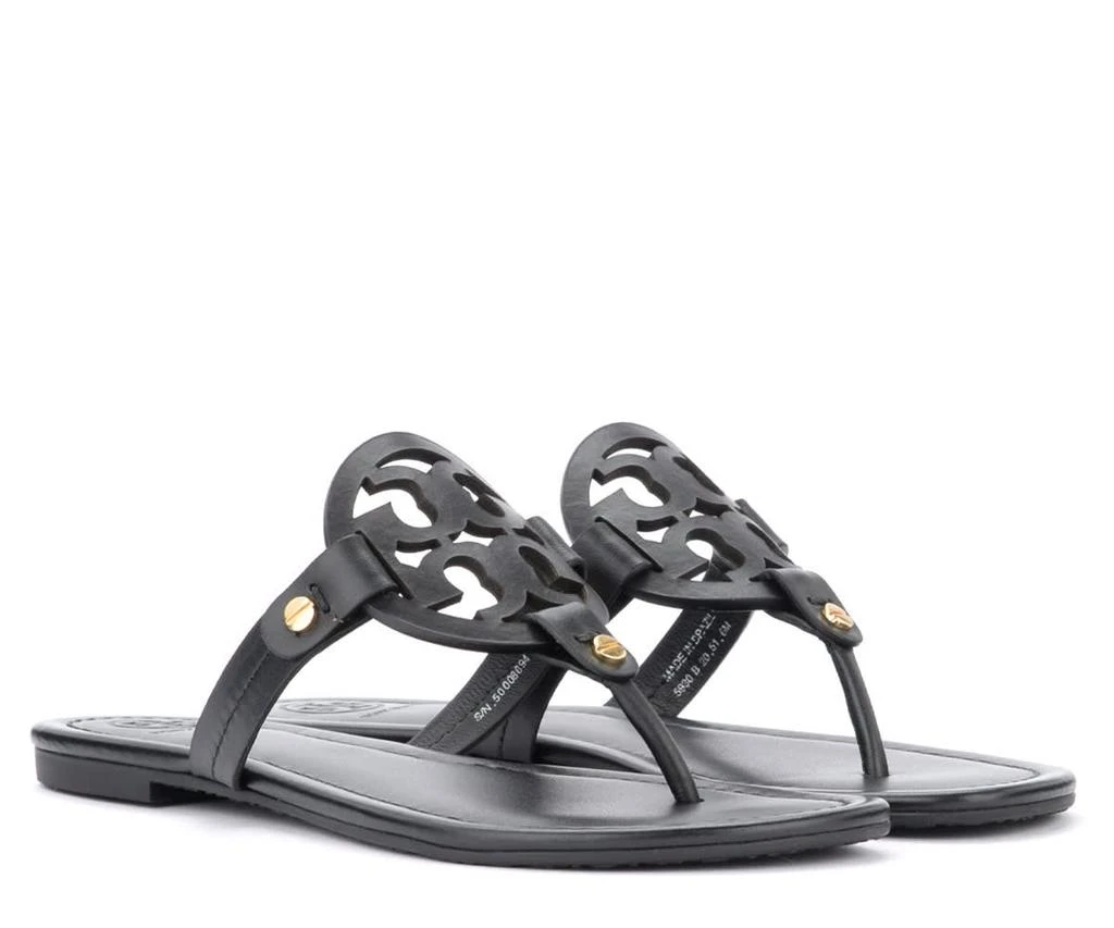 商品Tory Burch|Tory Burch Miller Black Leather Sandal,价格¥1586,第3张图片详细描述
