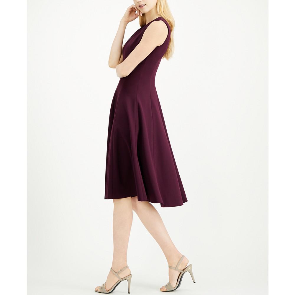 商品Calvin Klein|V-Neck Midi Dress,价格¥552,第5张图片详细描述