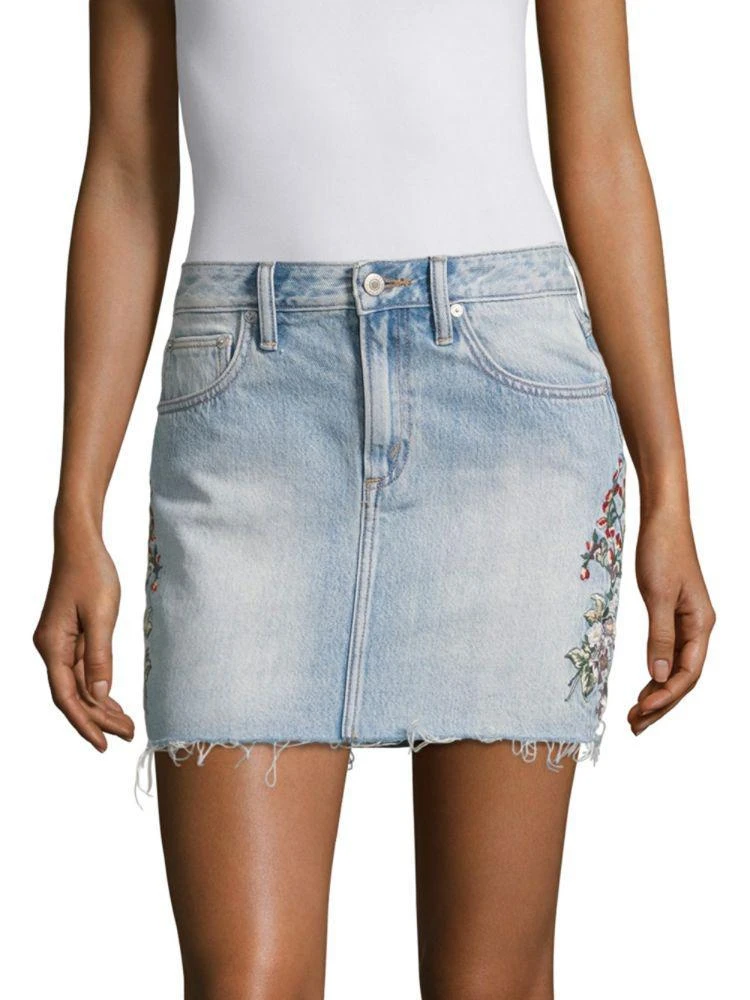 商品Tularosa|Aubrey Denim Mini Skirt,价格¥499,第1张图片