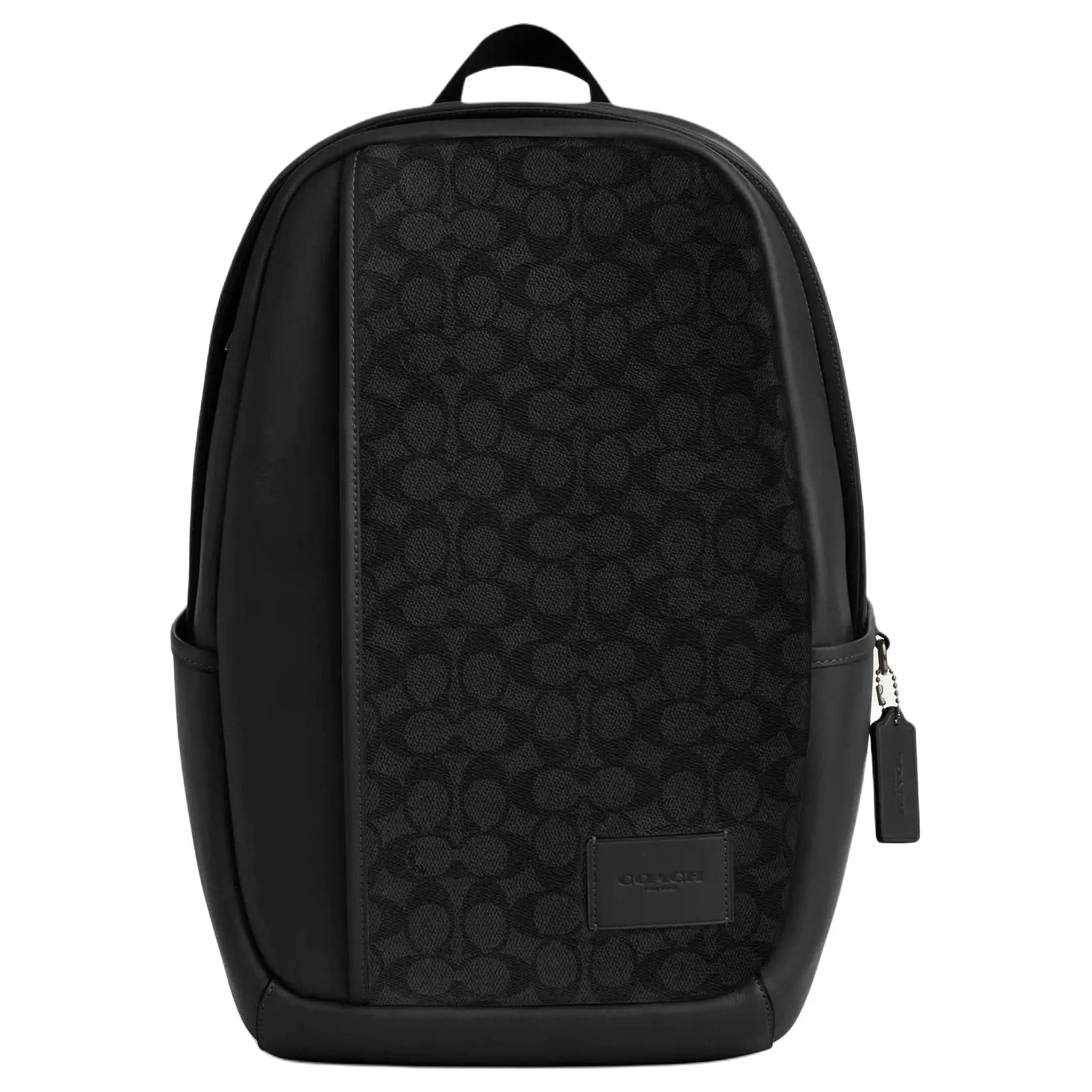 商品[国内直发] Coach|蔻驰 Edge 29 品牌贴片徽标拉链开合 涂层帆布 双肩包 大号 男款 黑色,价格¥2299,第1张图片