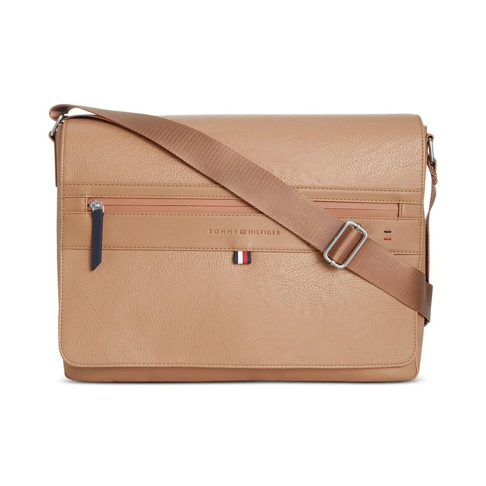 商品Tommy Hilfiger|Men's Pebble Zip-Front Messenger Bag,价格¥824,第1张图片