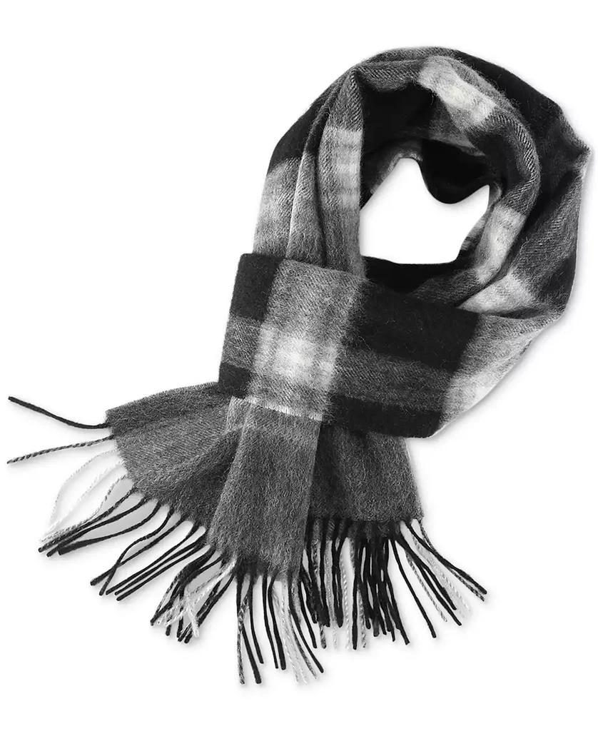 商品Club Room|Men's Maxwell  Plaid Cashmere Scarf, Created for Macy's,价格¥359,第4张图片详细描述