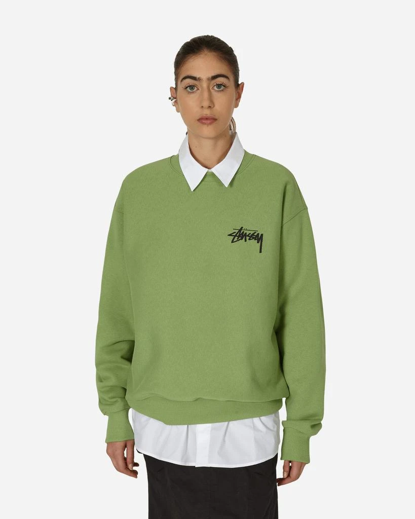 商品STUSSY|Classic Dot Crewneck Sweatshirts Moss,价格¥944,第1张图片
