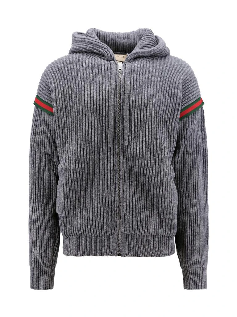 商品Gucci|Gucci Zip-Up Hooded Jacket,价格¥11903,第1张图片