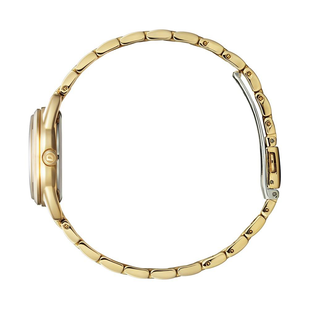 Drive From Eco-Drive Women's Gold-Tone Stainless Steel Bracelet Watch 27mm商品第2张图片规格展示