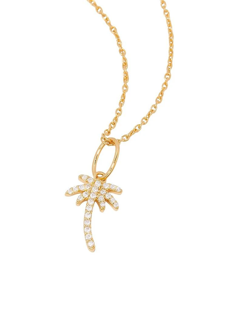 商品brook & york|Adeline 14K-Yellow-Gold Vermeil & Cubic Zirconia Palm Tree Pendant Necklace,价格¥814,第3张图片详细描述