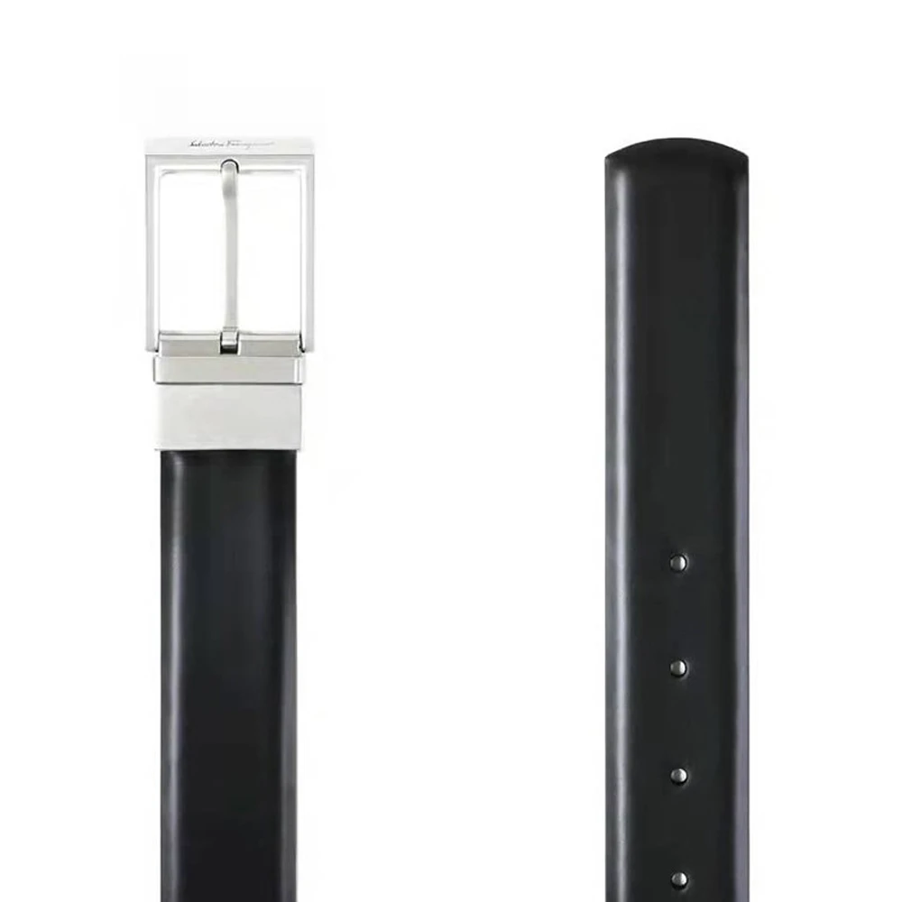 SALVATORE FERRAGAMO 男女同款黑色腰带 67-9077-0586253【包装随机，部分无包装盒】 商品