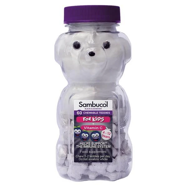 商品Sambucol|Sambucol Kids' Teddies - 60 Tablets,价格¥145,第1张图片