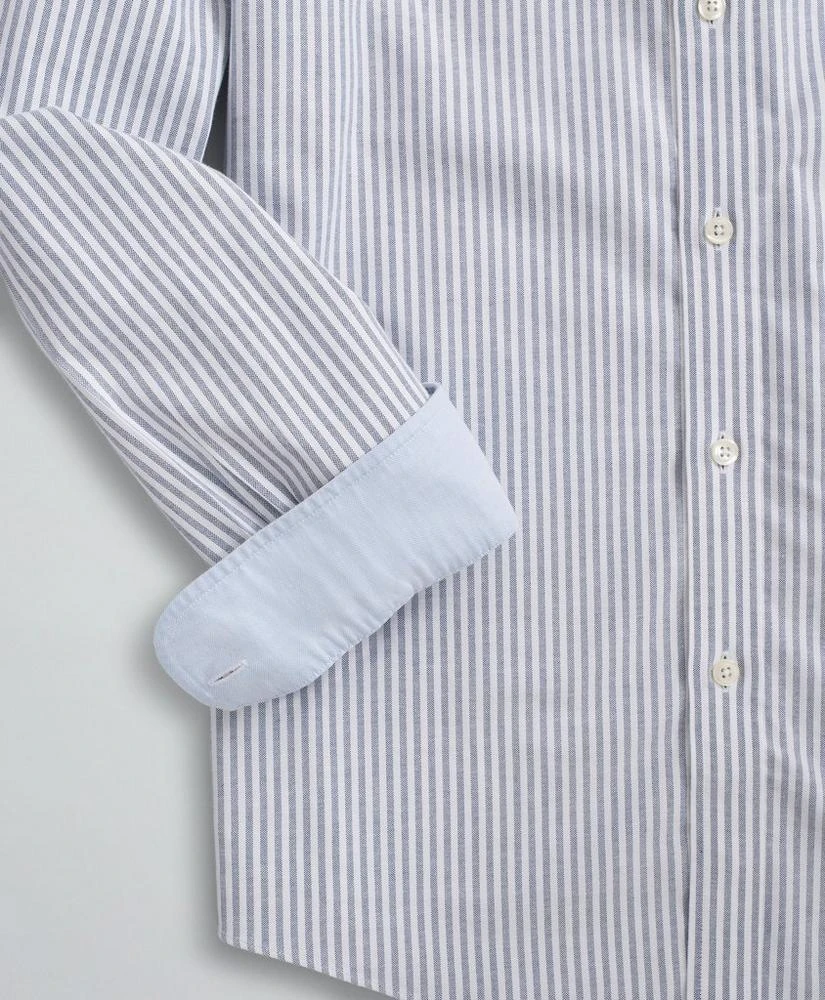 商品Brooks Brothers|Stretch Regent Regular-Fit Sport Shirt, Non-Iron Bengal Stripe Oxford,价格¥603,第3张图片详细描述