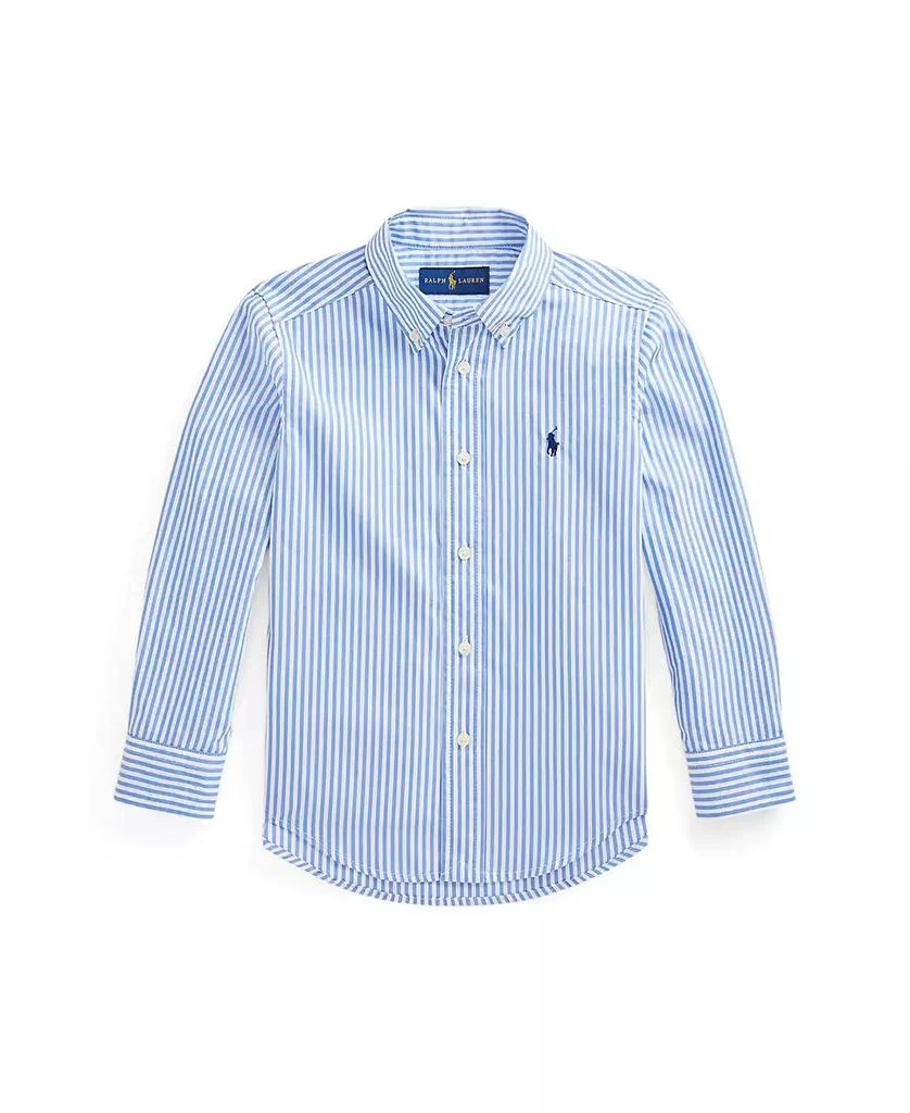 商品Ralph Lauren|Toddler and Little Boys Striped Cotton Poplin Shirt,价格¥230,第5张图片详细描述