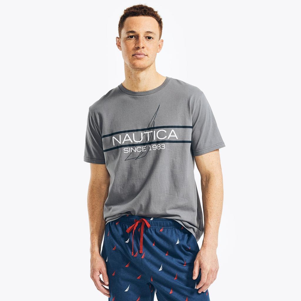 商品Nautica|男士棉质平纹针织 T 恤 纯棉,价格¥74,第1张图片