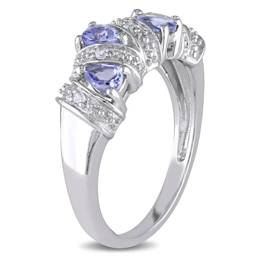 商品Amour|Sterling Silver 3/5 CT TGW Tanzanite Fashion Ring,价格¥409,第2张图片详细描述