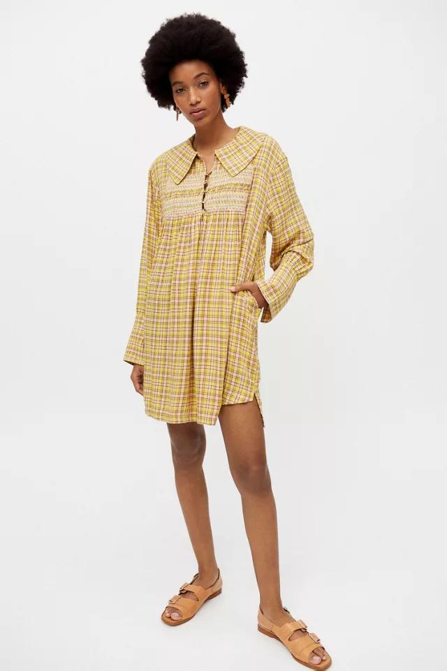 商品Urban Outfitters|UO Everett Long Sleeve Frock Dress,价格¥221,第6张图片详细描述