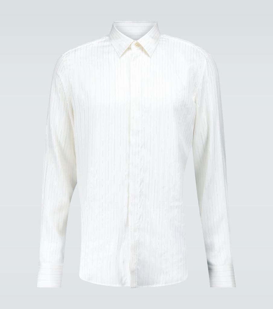 商品Lanvin|细条纹真丝长袖衬衫,价格¥3544,第1张图片