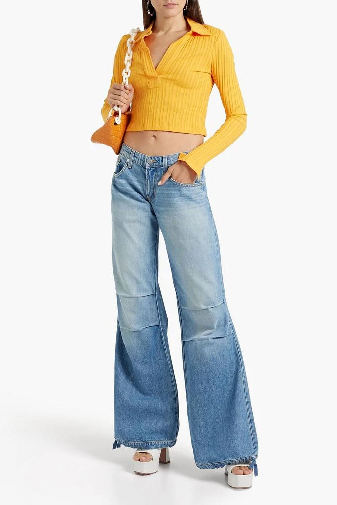 商品EB DENIM|Loon low-rise wide-leg jeans,价格¥1199,第2张图片详细描述