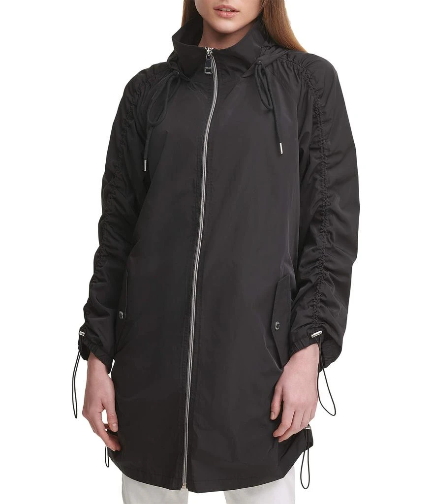 商品Calvin Klein|Long Jacket w/ Rouching and Belt,价格¥484,第4张图片详细描述