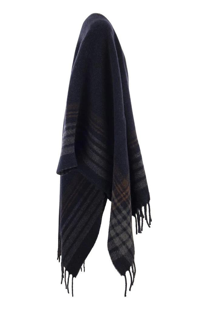 商品Brunello Cucinelli|STRIPED ALPACA SHAWL WITH PRECIOUS TRIM,价格¥14108,第3张图片详细描述