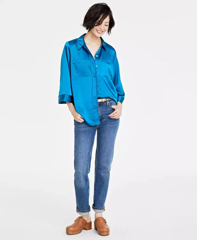 商品On 34th|Women's Satin Pajama Top, Created for Macy's,价格¥135,第1张图片