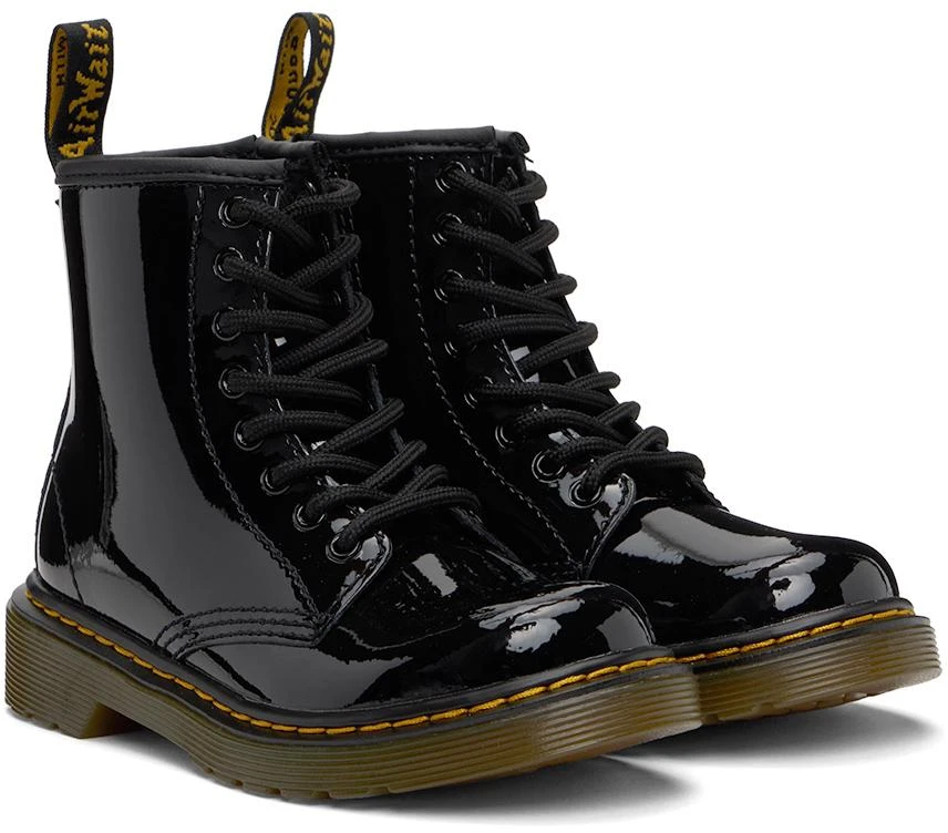 商品Dr. Martens|Kids Black Patent 1460 Big Kids Boots,价格¥423,第4张图片详细描述