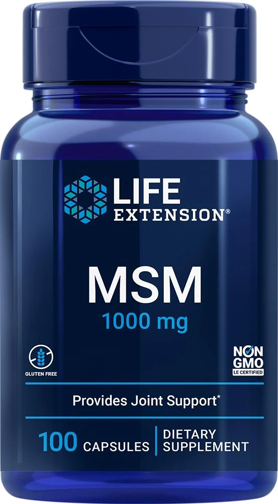 商品Life Extension|Life Extension MSM, 100 - 1000 mg (1000 mg, 100 capsules),价格¥85,第1张图片