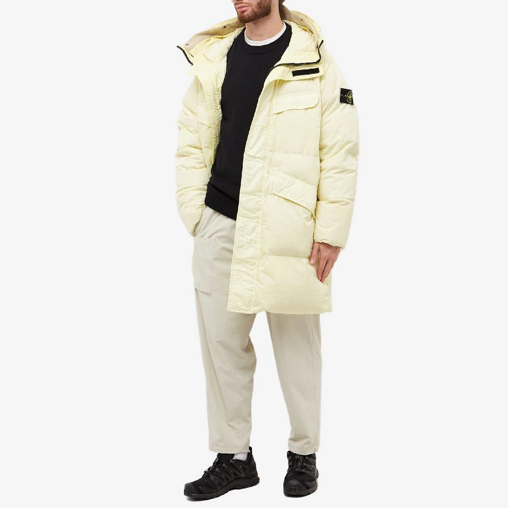 商品Stone Island|Stone Island Crinkle Reps Long Down Coat,价格¥6996,第4张图片详细描述