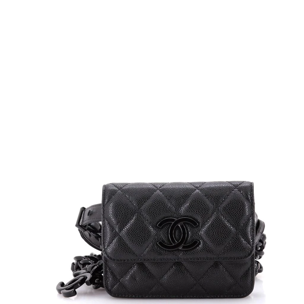 商品[二手商品] Chanel|My Everything Flap Card Holder Belt Bag Quilted Caviar,价格¥20806,第1张图片