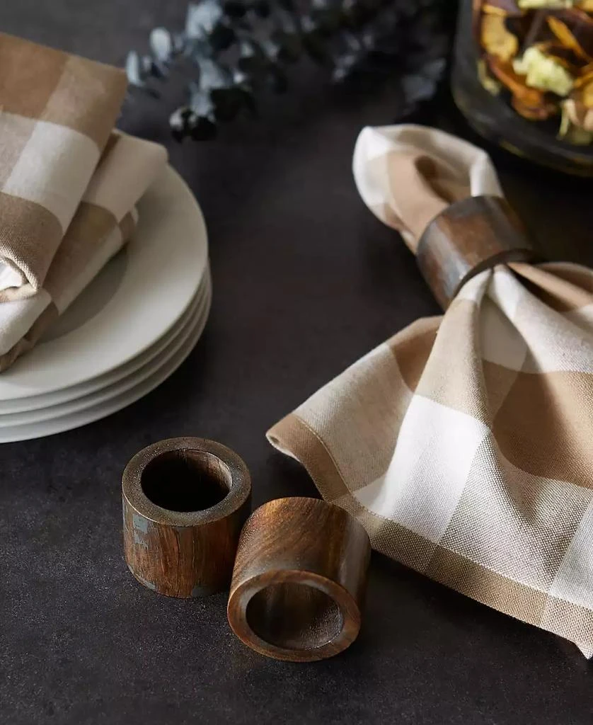 Wood Band Napkin Ring Set of 6 商品