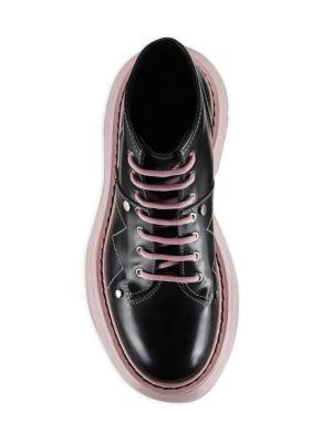 商品Alexander McQueen|Hybrid Leather Lace-Up Boots,价格¥2854,第5张图片详细描述