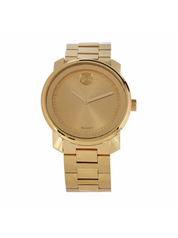 商品Movado|Mens Bold 3600258 Champagne Dial Yellow Gold-Plated Watch,价格¥4357,第1张图片