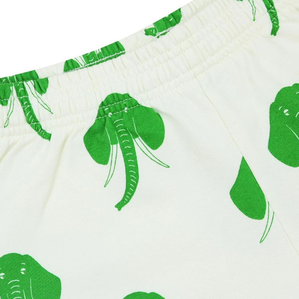 商品Mini Rodini|Ivory Elephant Cotton Shorts,价格¥103,第2张图片详细描述