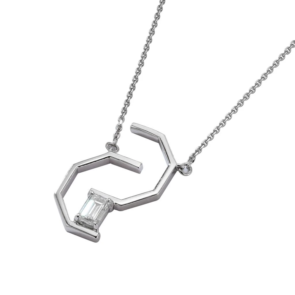 商品AME|Âme Angles 18K White Gold, Lab-Grown Diamond 0.60ct. tw. Signature Pendant Necklace,价格¥11065,第3张图片详细描述