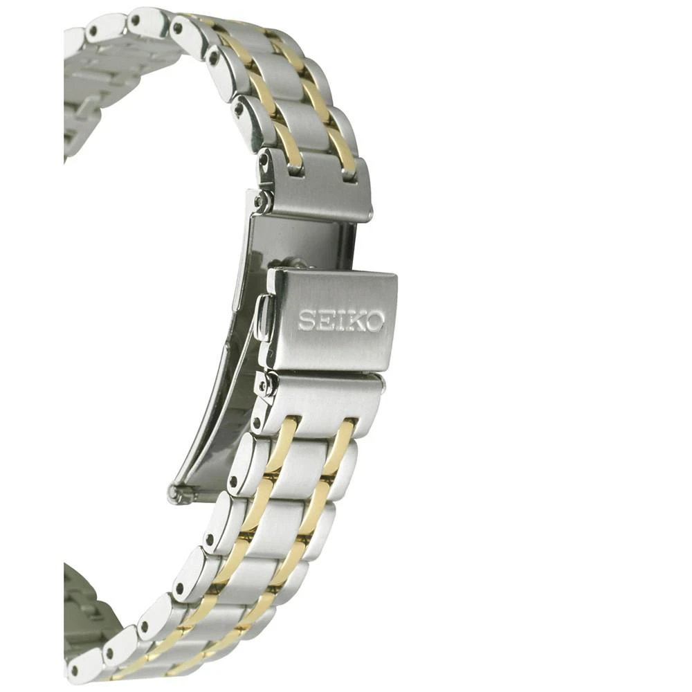 商品Seiko|Women's Solar Two-Tone Stainless Steel Bracelet Watch 29mm SUT312,价格¥2056,第4张图片详细描述