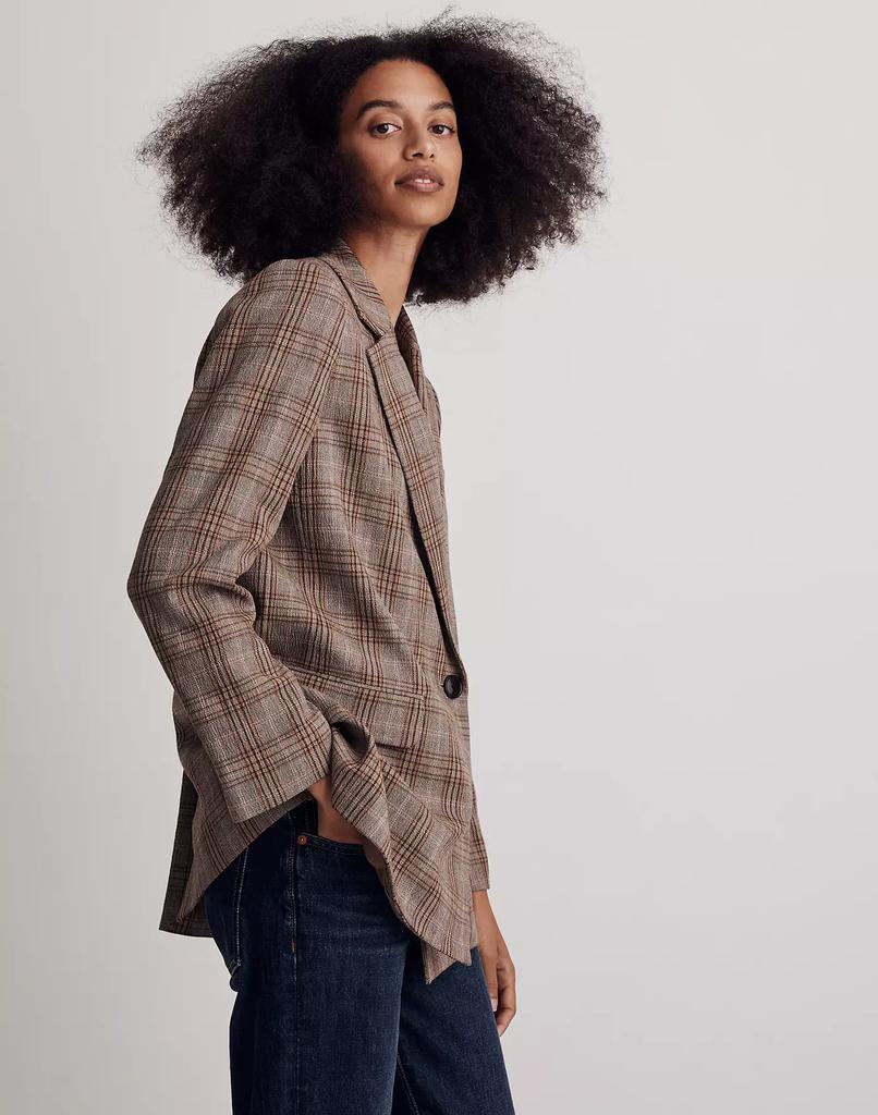 商品Madewell|Caldwell Double-Breasted Blazer in Wardlow Plaid,价格¥1406,第4张图片详细描述