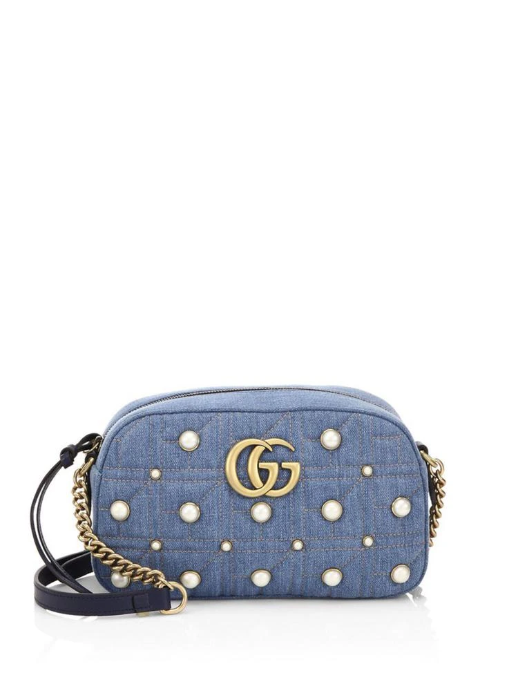 商品Gucci|GG Marmont Denim Small Camera Bag,价格¥14845,第1张图片