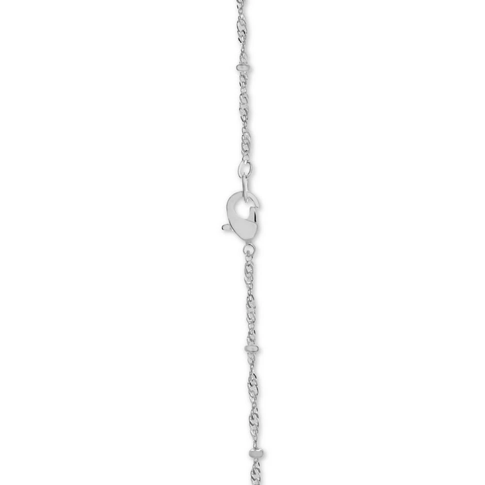 商品Essentials|Silver Plated Beaded Singapore Link 24" Chain Necklace,价格¥47,第3张图片详细描述