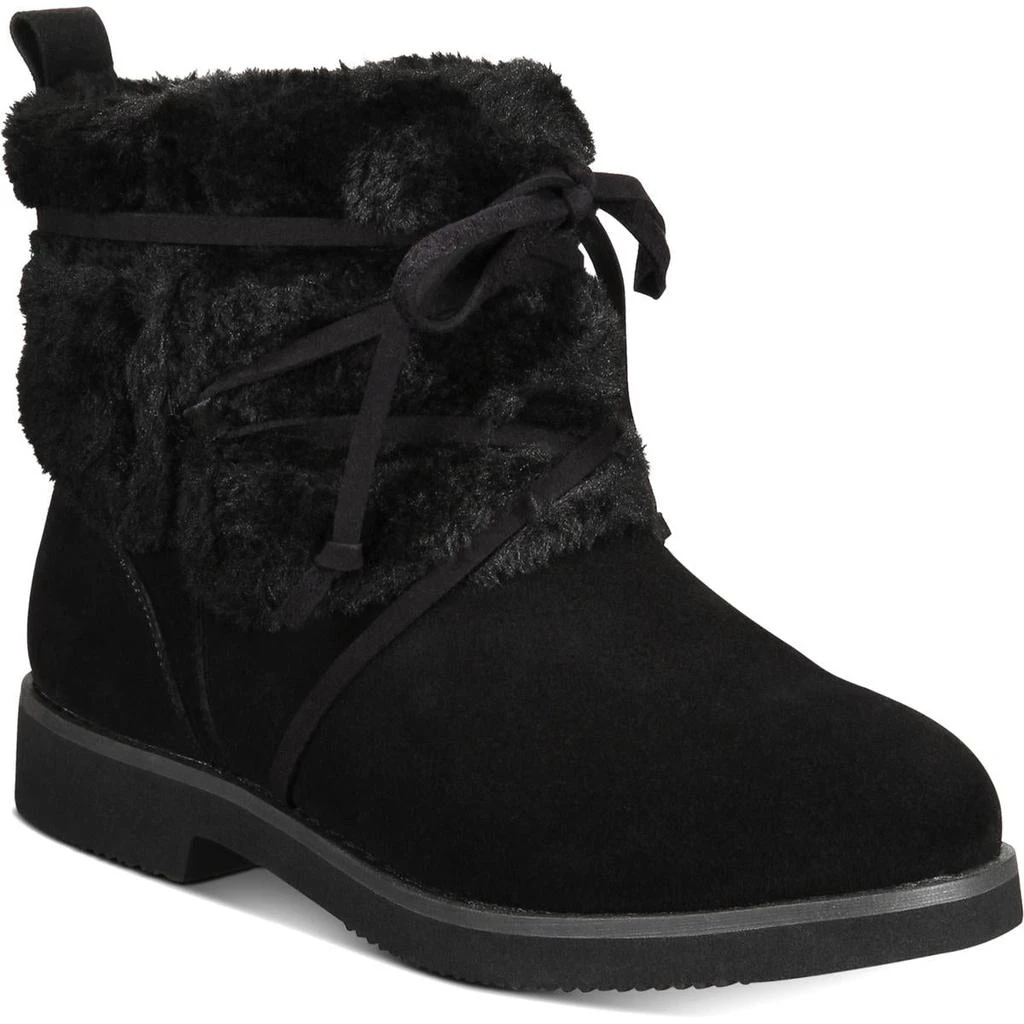 商品Style & Co|Style & Co. Womens Zijune Leather Lace-up Winter Boots,价格¥213,第1张图片