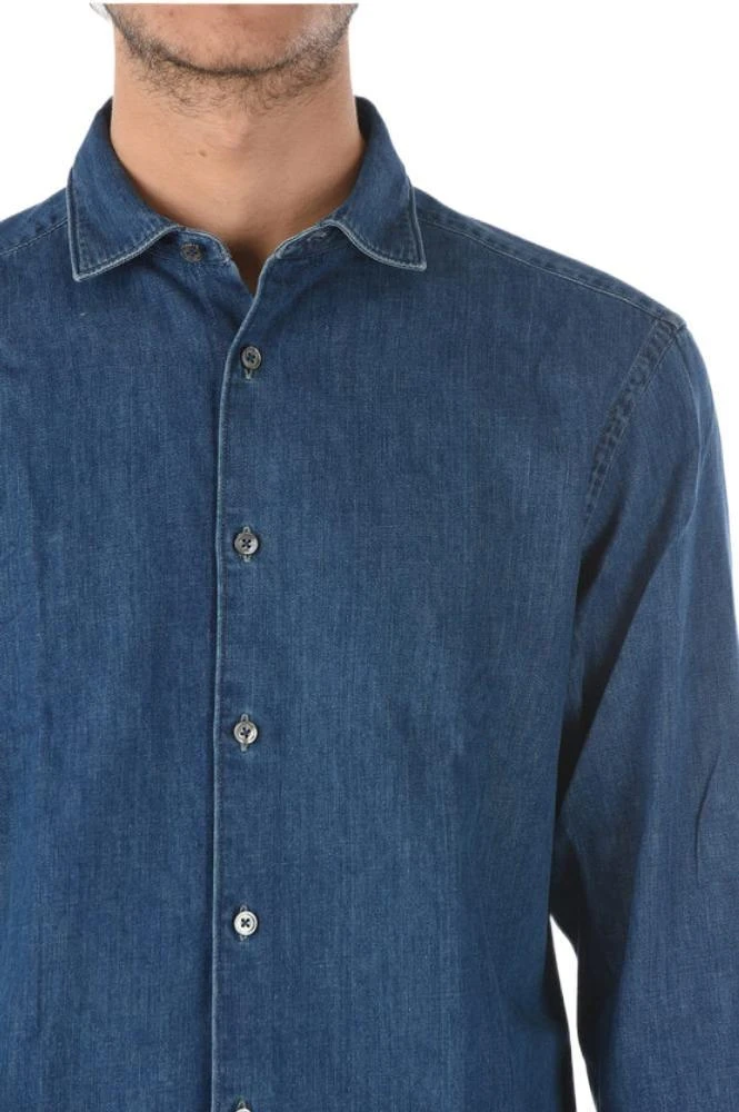 商品Zegna|Ermenegildo zegna men's blue other materials shirt,价格¥2320,第3张图片详细描述