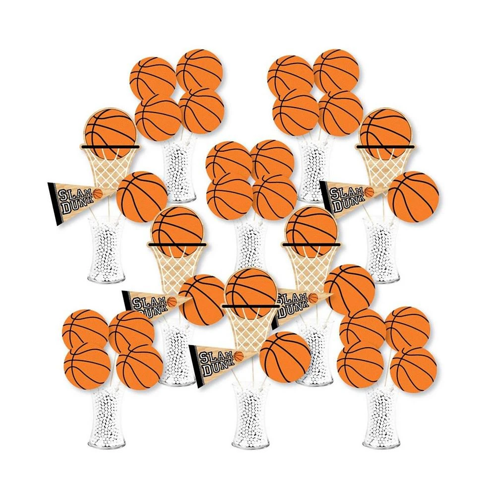 商品Big Dot of Happiness|Nothin' but Net - Basketball Centerpiece Sticks Showstopper Table Toppers 35 Pc,价格¥224,第1张图片