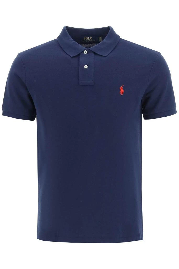 商品Ralph Lauren|Pique cotton polo shirt,价格¥570,第1张图片