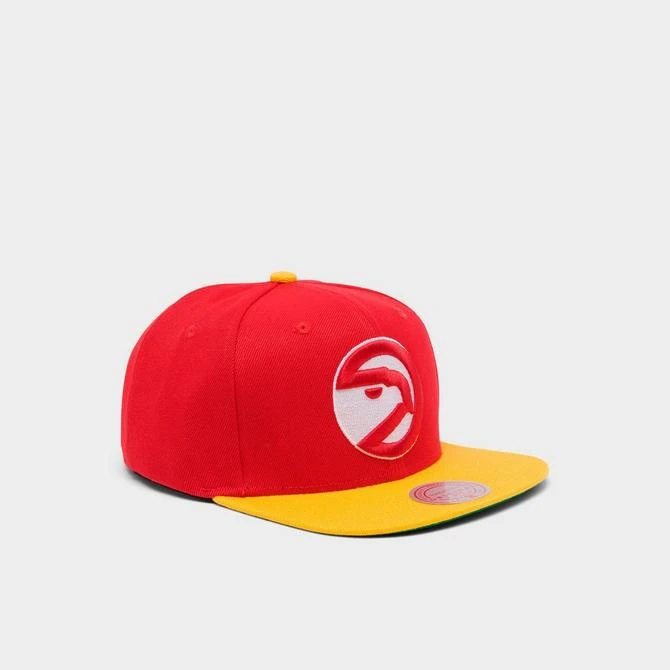 商品Mitchell and Ness|Mitchell & Ness NBA Atlanta Hawks Patch Overload Snapback Hat,价格¥134,第3张图片详细描述