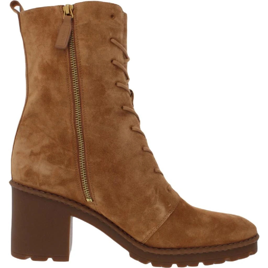 商品Vince|Vince Womens Henderson Zipper Round Toe Combat & Lace-up Boots,价格¥417,第2张图片详细描述