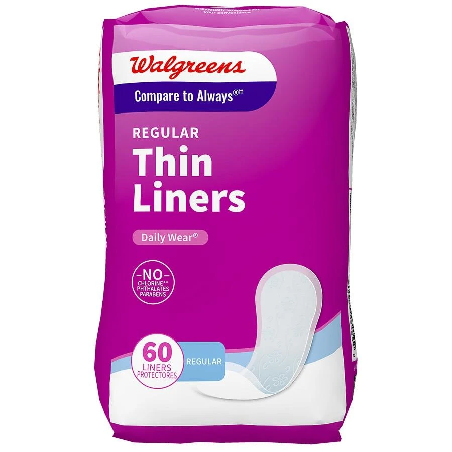 商品Walgreens|Regular Thin Liners Unscented,价格¥23,第1张图片
