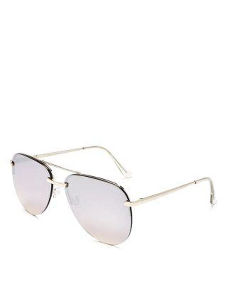 商品Quay|Women's The Playa Mirrored Aviator Sunglasses, 62mm,价格¥445,第2张图片详细描述