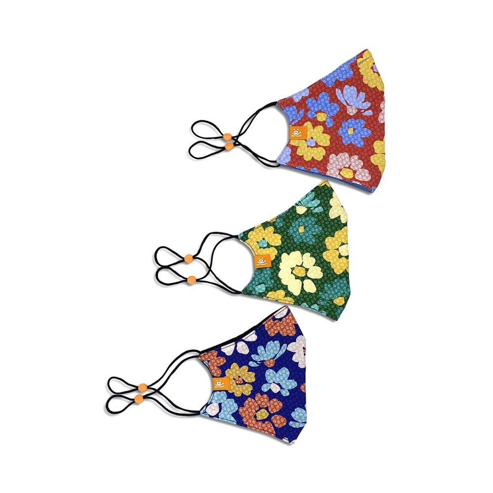 商品ConStruct|x Best Friends Unisex Flower Curved Mask, 3 Pack,价格¥187,第2张图片详细描述