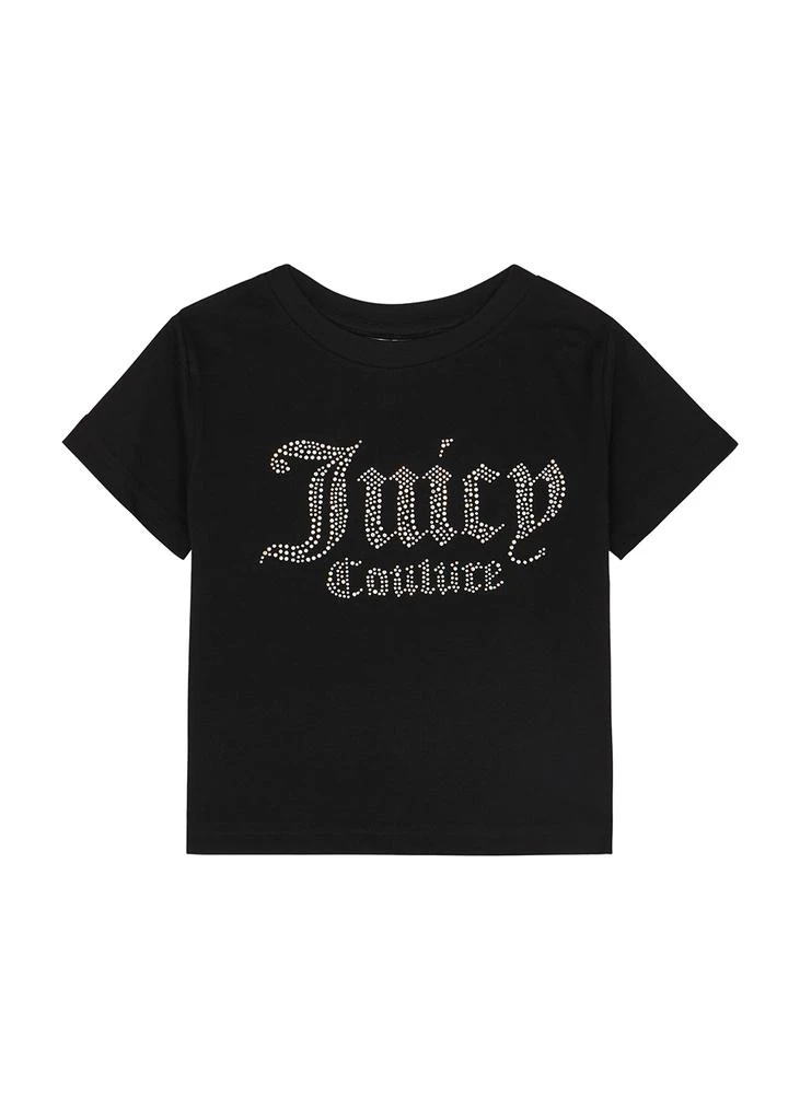 商品Juicy Couture|KIDS Black embellished cotton T-shirt (3-7 years),价格¥140,第1张图片