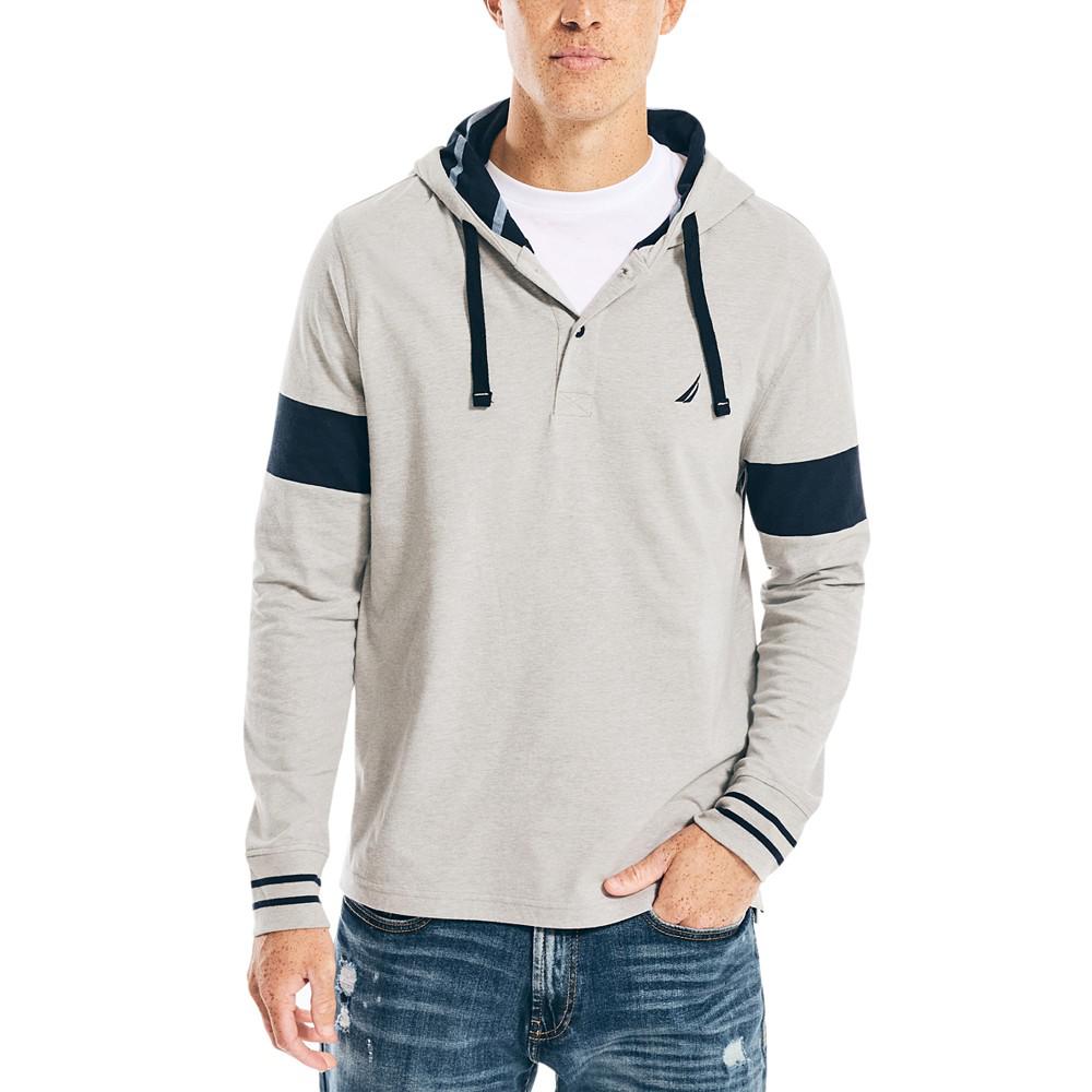 Men's Sustainably Crafted Classic-Fit Stripe Long-Sleeve Hoodie商品第5张图片规格展示