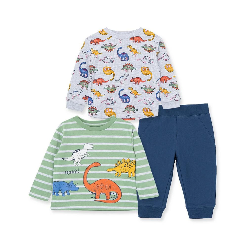 商品Little Me|Baby Boys T-shirts and Pants, 3-Piece Set,价格¥251,第1张图片
