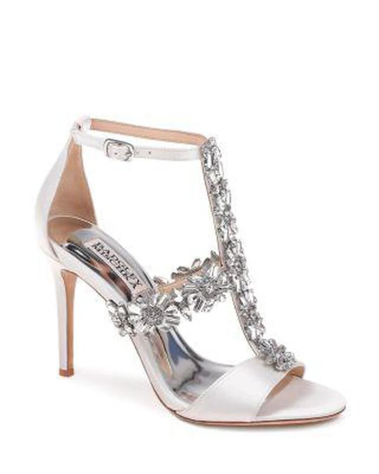 商品Badgley Mischka|Women's Munroe Embellished Satin High-Heel Sandals,价格¥953,第1张图片